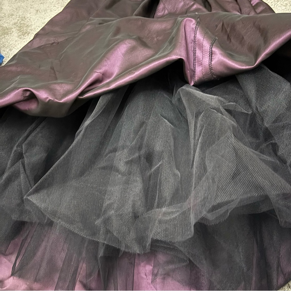Vintage 90s Y2K Purple Corset Dress Jessica McClintock Gunne Sax Iridescent Prom - Picture 14 of 15